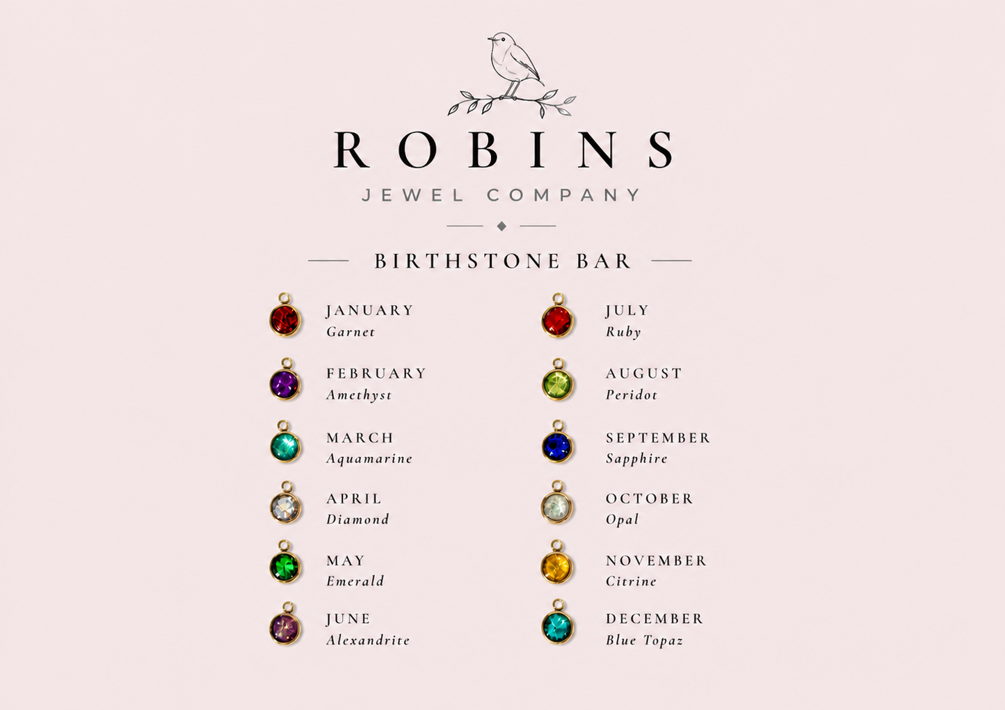 Birthstone Bar Large Additional Charm
