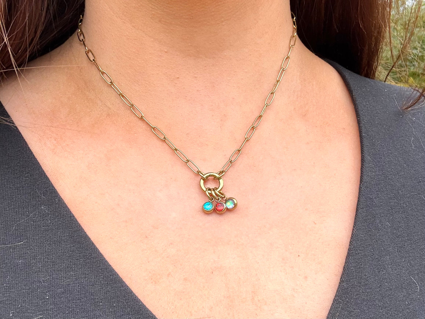 Birthstone Bar Necklace