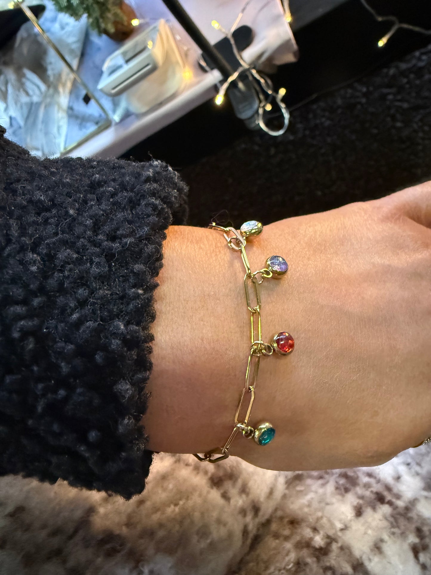 Birthstone Bar Bracelet