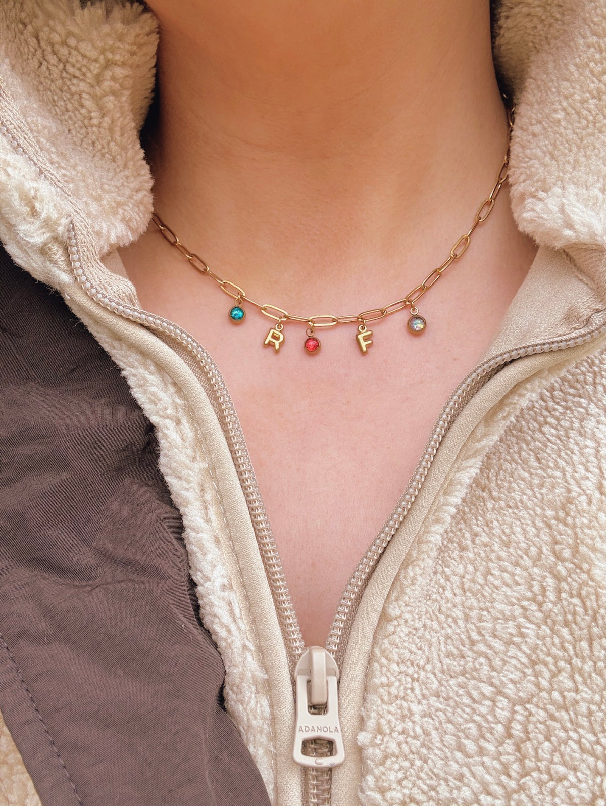 Birthstone Bar Add on Letter Charm