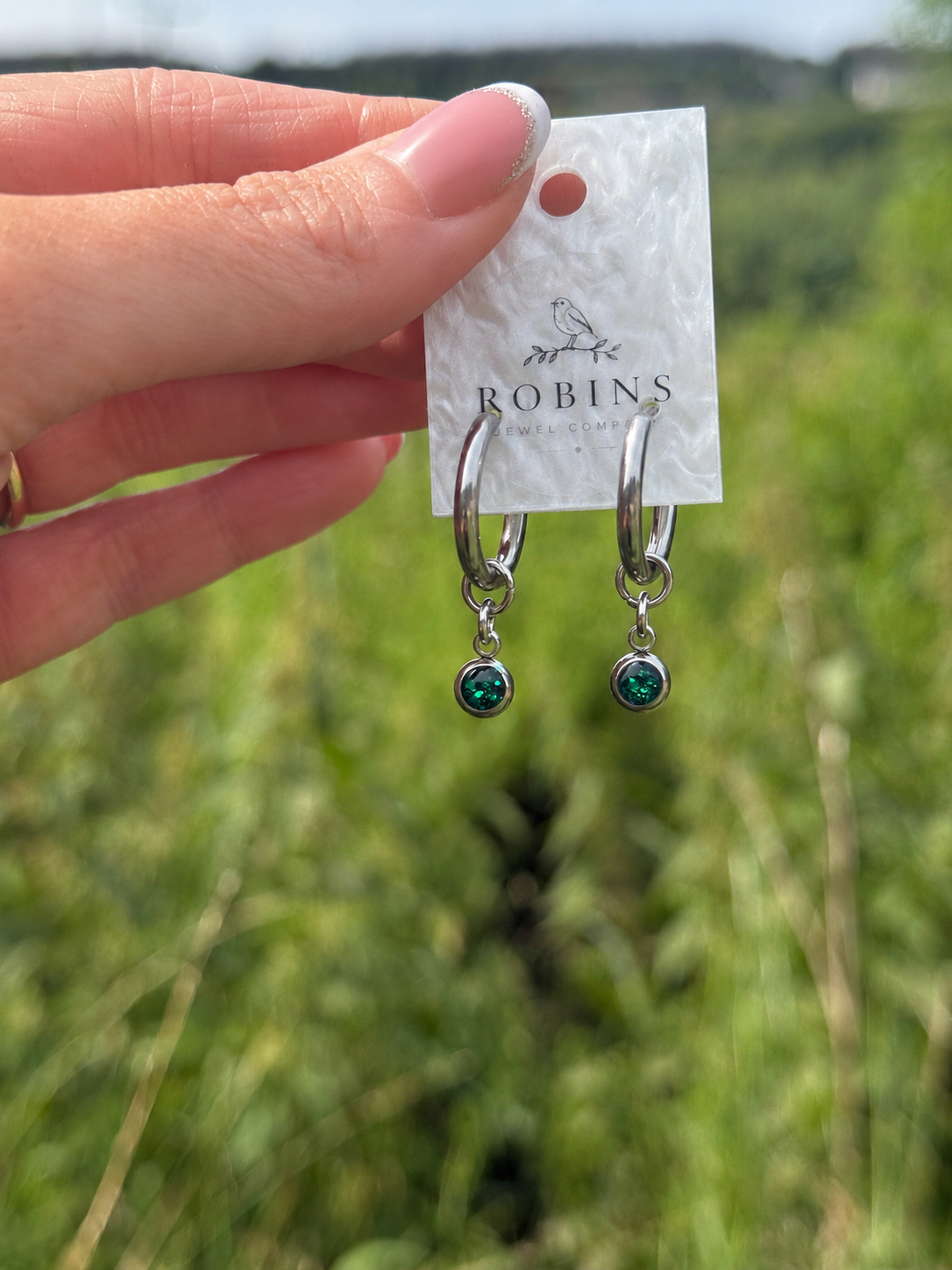 Birthstone Bar Earrings
