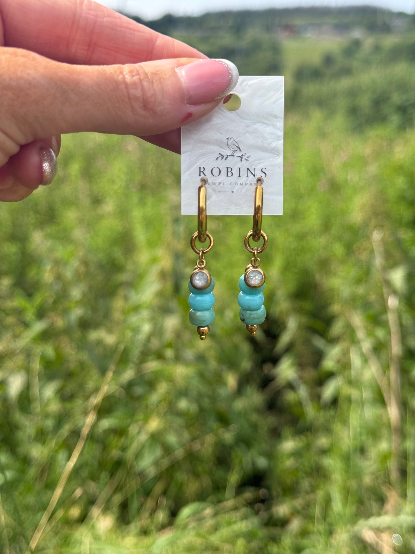 Birthstone Bar Earrings
