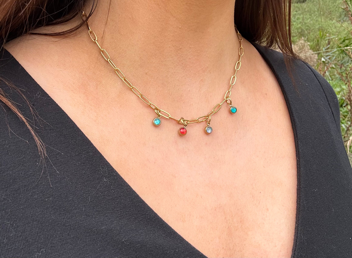 Birthstone Bar Necklace