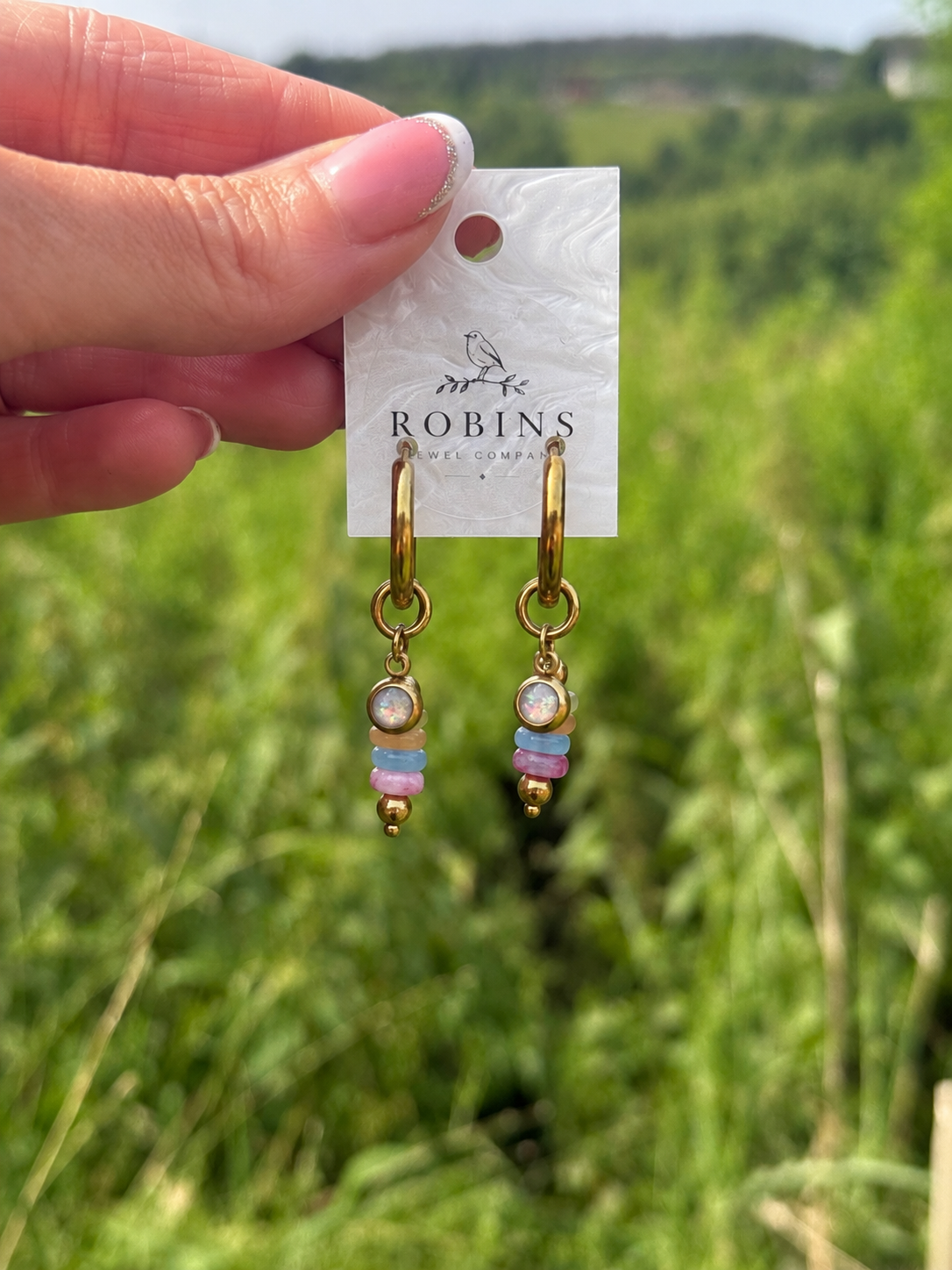 Birthstone Bar Earrings