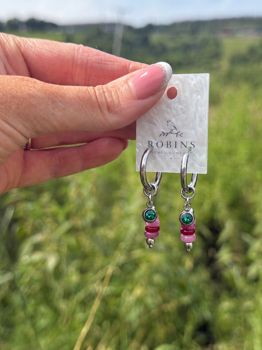 Birthstone Bar Earrings